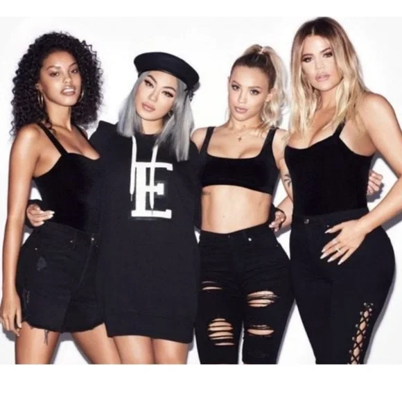 Good American Good Hoodie "H" Varsity Letter Cotton - Picture 2 of 9